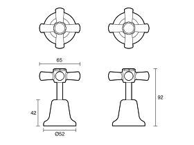 Technical Drawing - Posh Bristol Basin Top Assembly