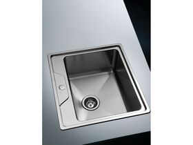 AFA Cubeline Inset Bar Sink 1 Taphole with Quick-Fit Clips 553mm Stainless Steel