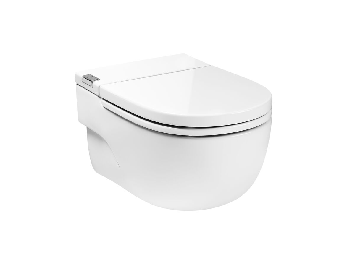 Roca Meridian In Tank Wall Hung Pan with Soft Close Seat & I Support White (4 Star)