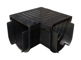 Storm Drain Civil Corner with Duct Grate