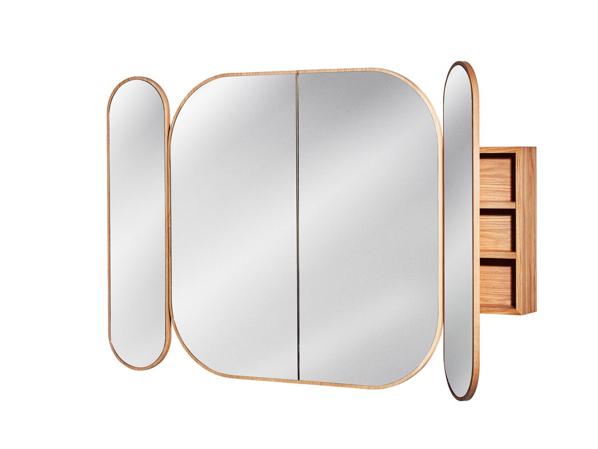 ISSY Blossom 1200 x 1000mm Triple Mirror with Shaving from Reece