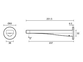 Mizu Soothe MK2 Wall Basin/Bath Outlet 250mm (6 Star)