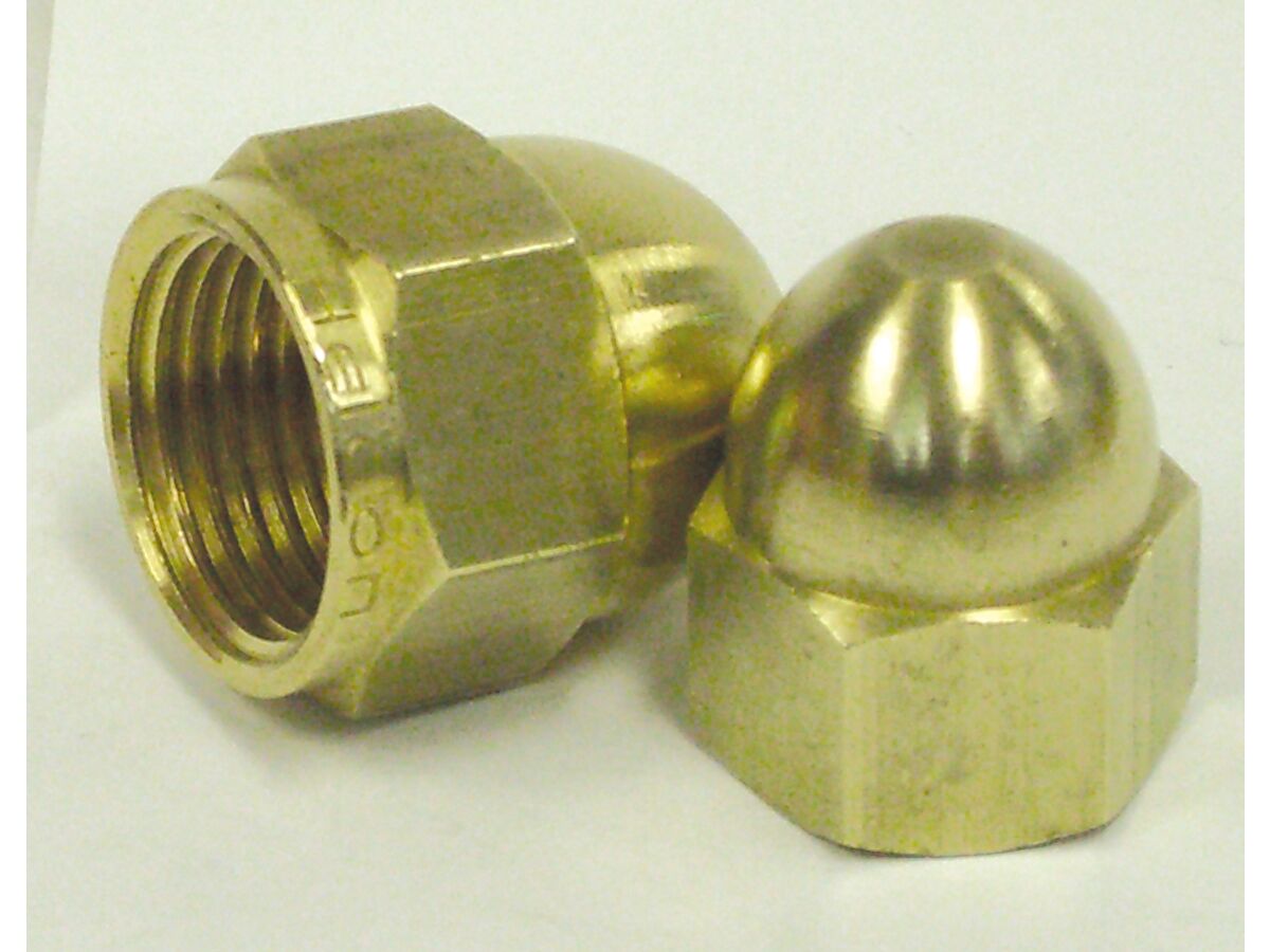 Refrig Brass Flare Seal Cap 1/4" from Reece