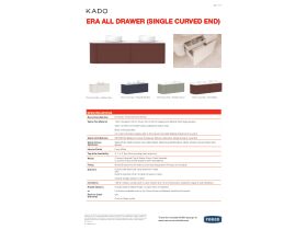 Technical Guide - Kado Era Single Curve All Drawer Vanity