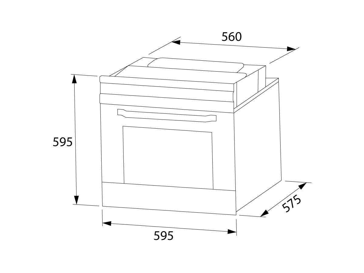 Franke Designer 5 Function Oven 60cm Black from Reece