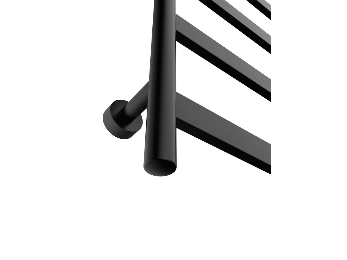 Mizu Stream Heated Towel Rail 600 x 800mm Matte Black from Reece