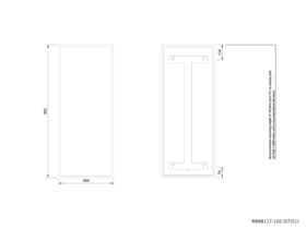 Matte Black Framed Mirror to AS1428.1