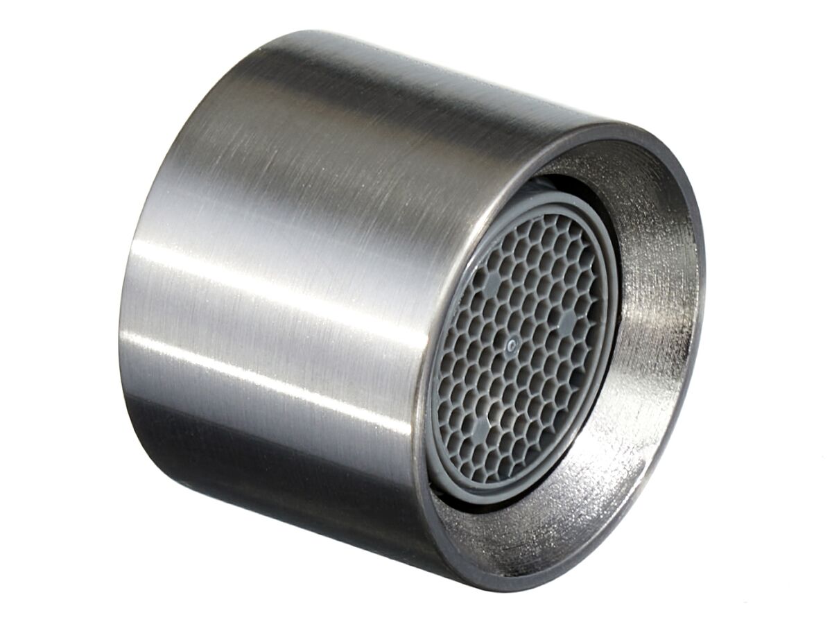 Mizu Drift Wall Bath Mixer Aerator Complete Brushed Nickel