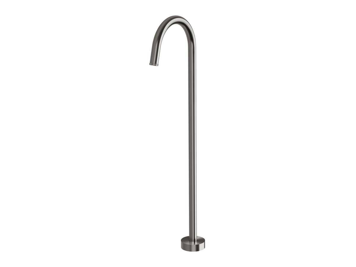 Hero - Milli Etch Floor Mounted Bath Outlet Brushed Gunmetal