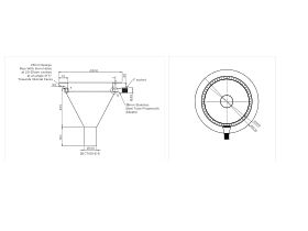 Britex Stainless Steel Inset Flushing Spittoon Sink - Conical Bowl