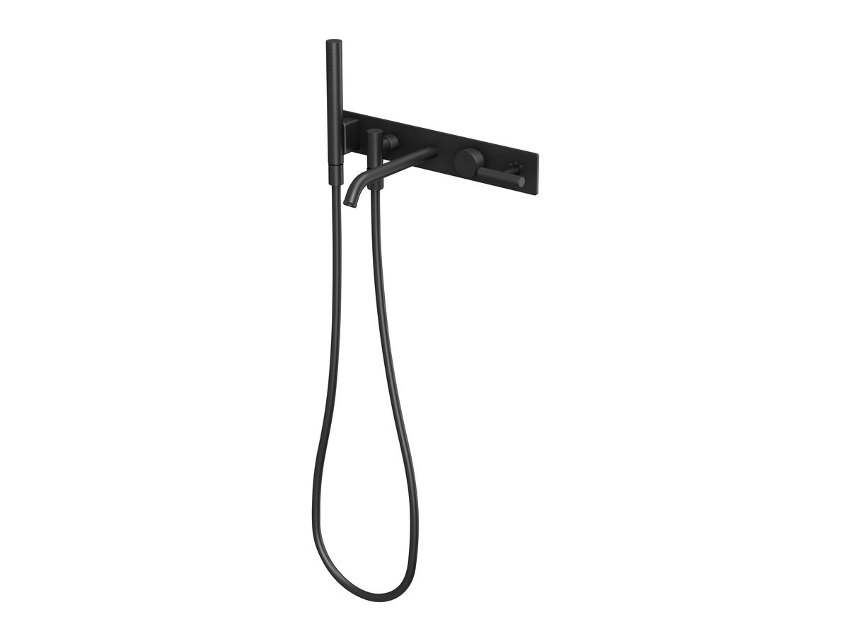 Hero - Milli Etch Progressive Bath Mixer Tap System with Handshower Matte Black (3 Star)