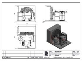 Tecumseh Condensing Unit R404A CAJT4517ZHR-FZ-S 1 1/4 HP