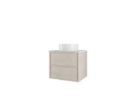 Kado Aspect Wall Hung Vanity Unit 600mm 2 Drawer Corian 20mm Top