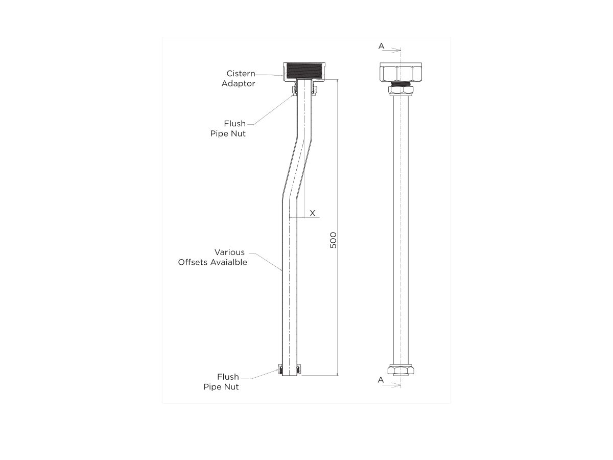 Britex Flush Pipe Kit