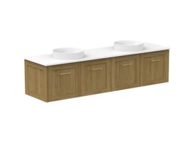 Kado Lux All Door 1800mm Double Bowl Wall Hung Cherry Pie