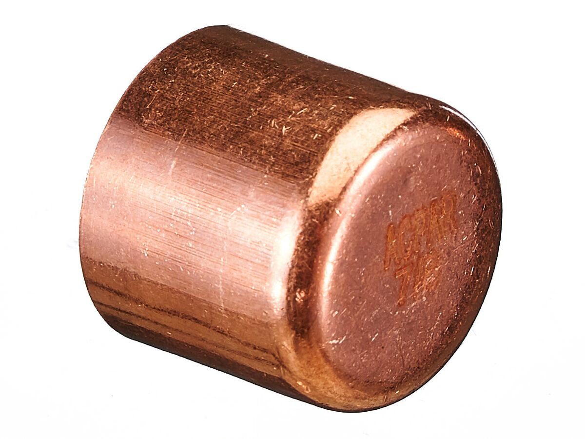 Ardent Copper End Cap 7/8" Bag of of 2 from Reece