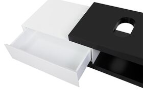 Mizu Bloc Wall Hung Vanity Unit No Basin 1200mm Black/ White