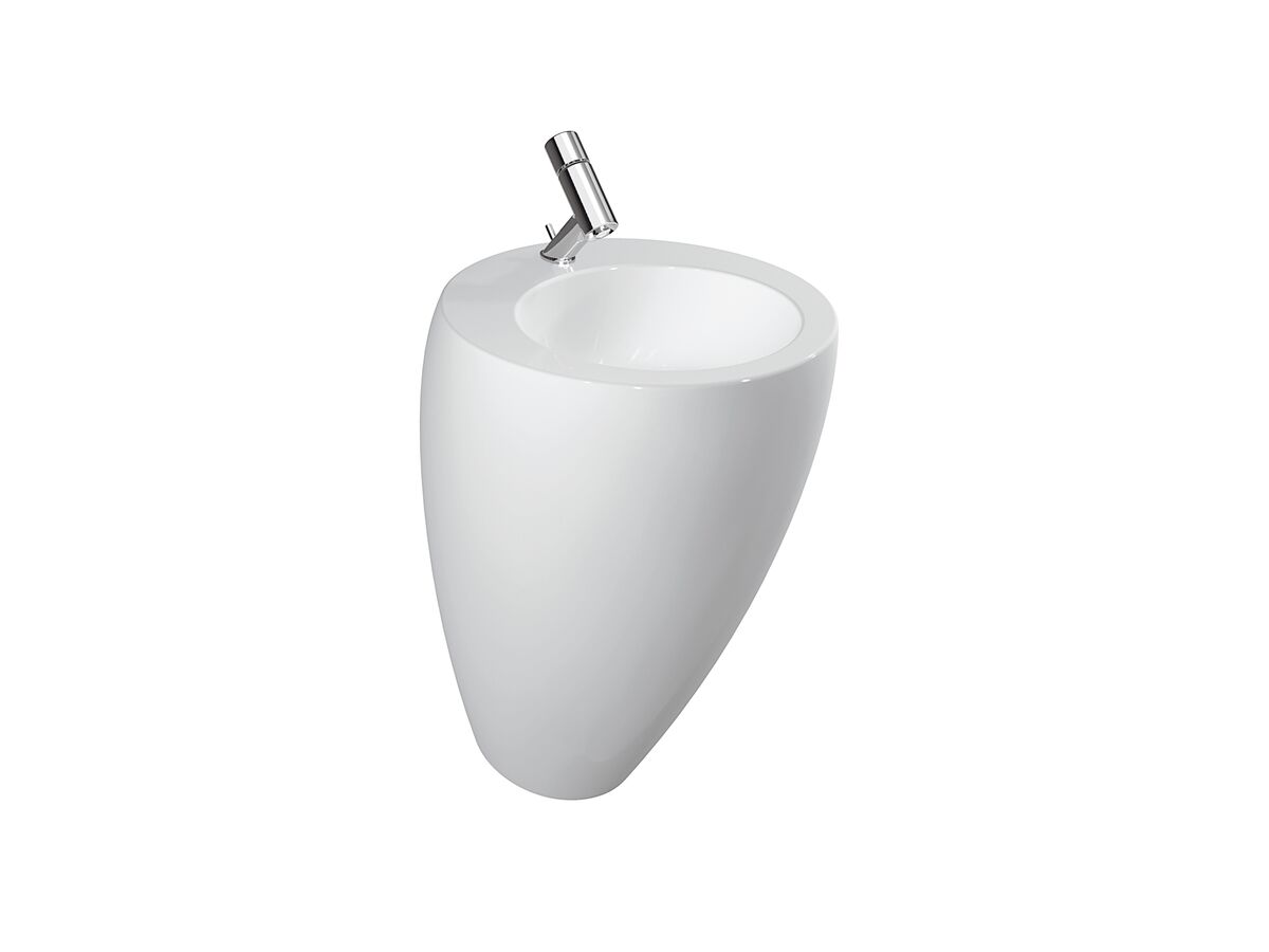 LAUFEN Alessi One Wall Basin / Pedestal 520 x 530mm No Taphole White