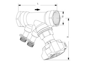 TA Stad Balancing Valve Pn25 W/M