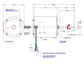 Fasco Fan Motor 240V V-S 436W 8055CNTA-A12