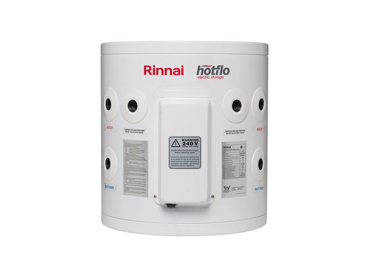 Rinnai Hotflo 25L 3.6kW Single Element Electric Hot Water System - Hard ...