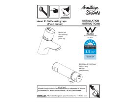 Installation Instructions - Armitage Shanks Avon 21 Self Closing Pillar Taps (6 Star)