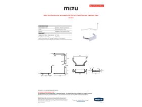 Specification Sheet - Mizu Drift Continuous Accessible WC Kit Left Hand Polished Stainless Steel
