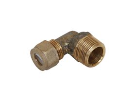 Nylon Olive Elbow 20mm Male x 15mm Copper