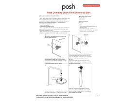 Installation Instructions - Posh Domaine Short Twin Shower (3 Star)