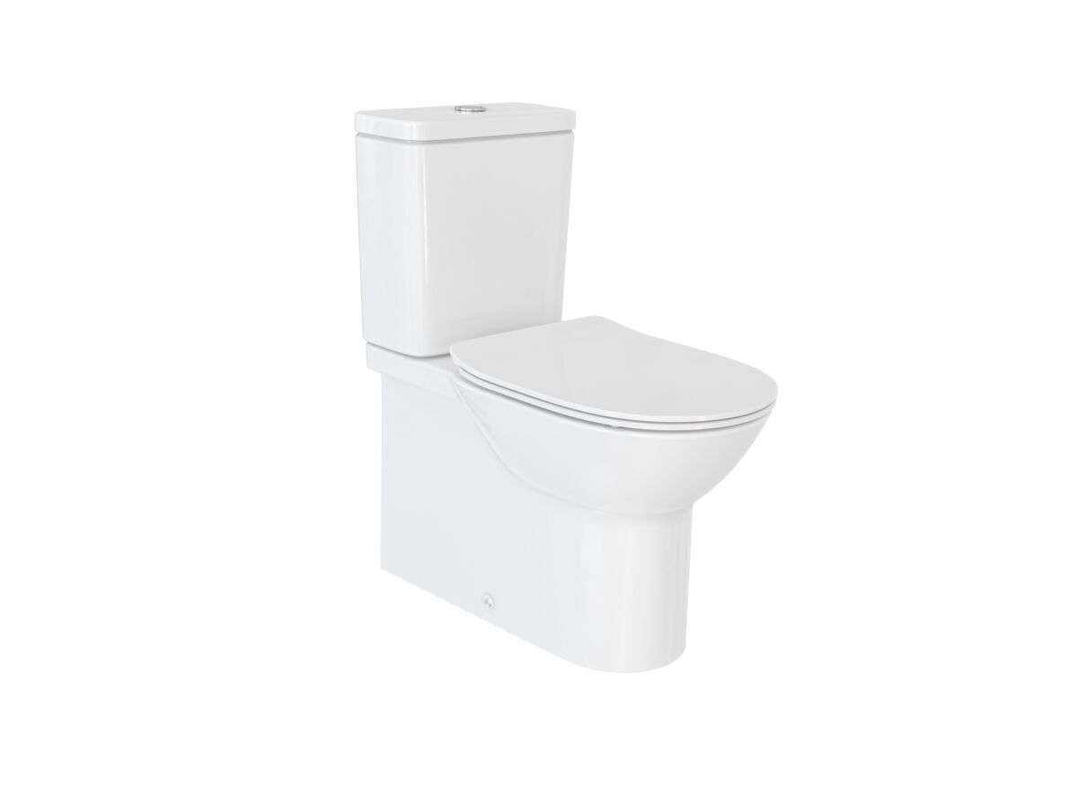 Roca Debba Rimless Close Coupled Back To Wall Bottom Inlet Toilet Suite