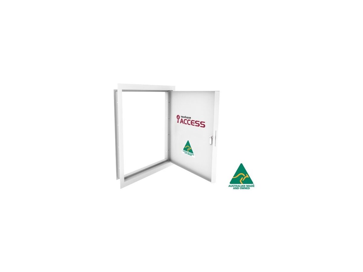 Trafalgar Access Panel 300mm x 300mm APM Square Allen Key Cam Lock,Primed white from Reece
