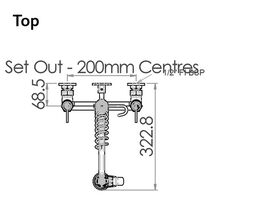 Exposed Breech Wall Mount Pre Rinse Unit with Spreaders Complete