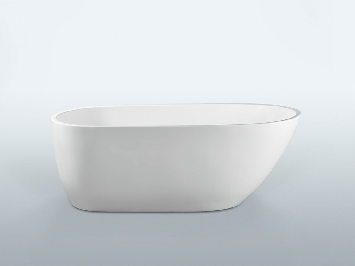 Kado Arc Flat Rim Freestanding Bath 1690mm x 775mm White