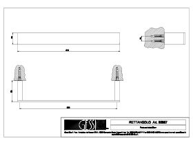 Gessi Rettangolo Towel Rail 300mm Chrome