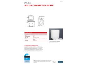 Technical Guide - Posh Solus Low Level Link Cistern & Seat White/ Chrome (4 Star)