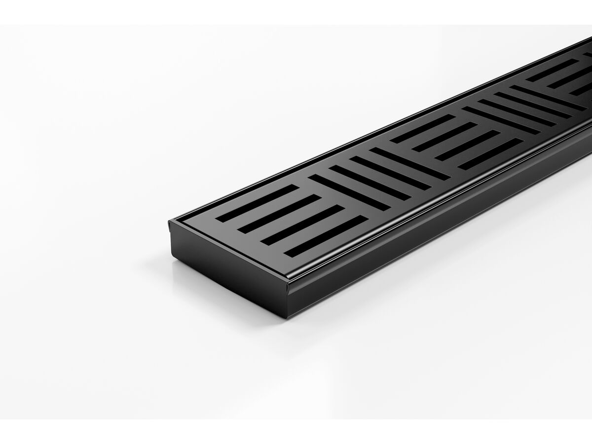 Kado Lux Shower Channel Kit Matte Black 1800mm from Reece