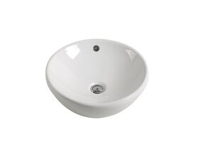 Mizu Drift Semi-Recessed Basin 430mm 0 Taphole White