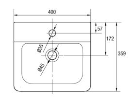 Ideal Standard Concept Semi Recessed Basin 1 Taphole White