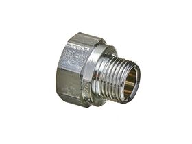 Socket M&F Reducing Brass Chrome Hex 20mm x 15mm