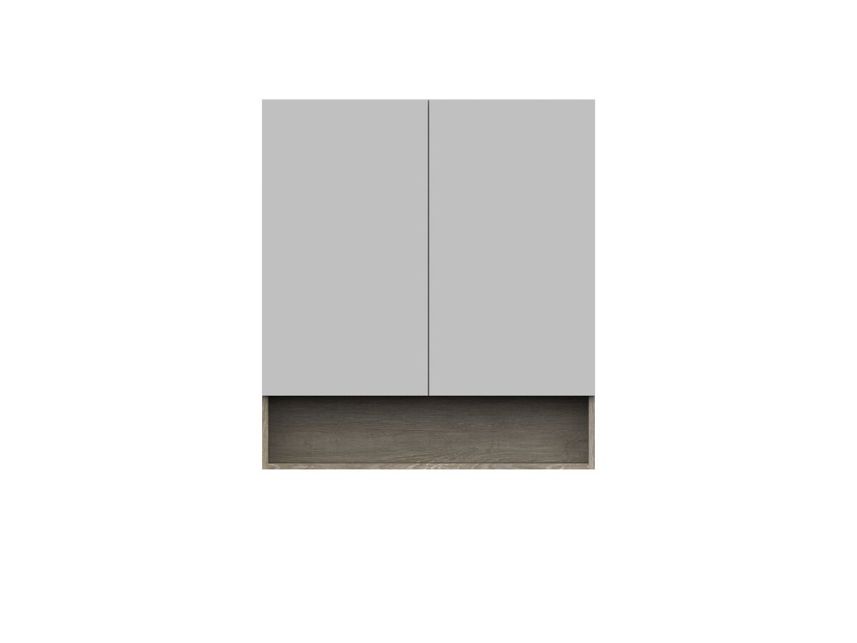 Posh Domaine Plus 900mm x 1000mm Shaving Open Shelf 2 Door from