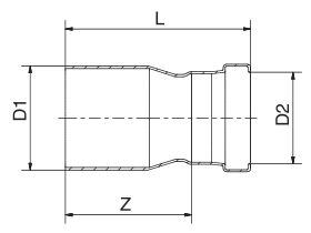 >B< Press XL Fitting Reducer