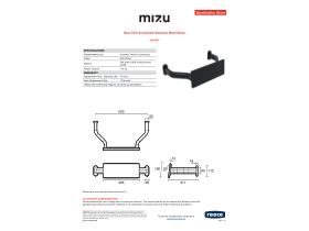 Specification Sheet - Mizu Drift Accessible Backrest Matte Black