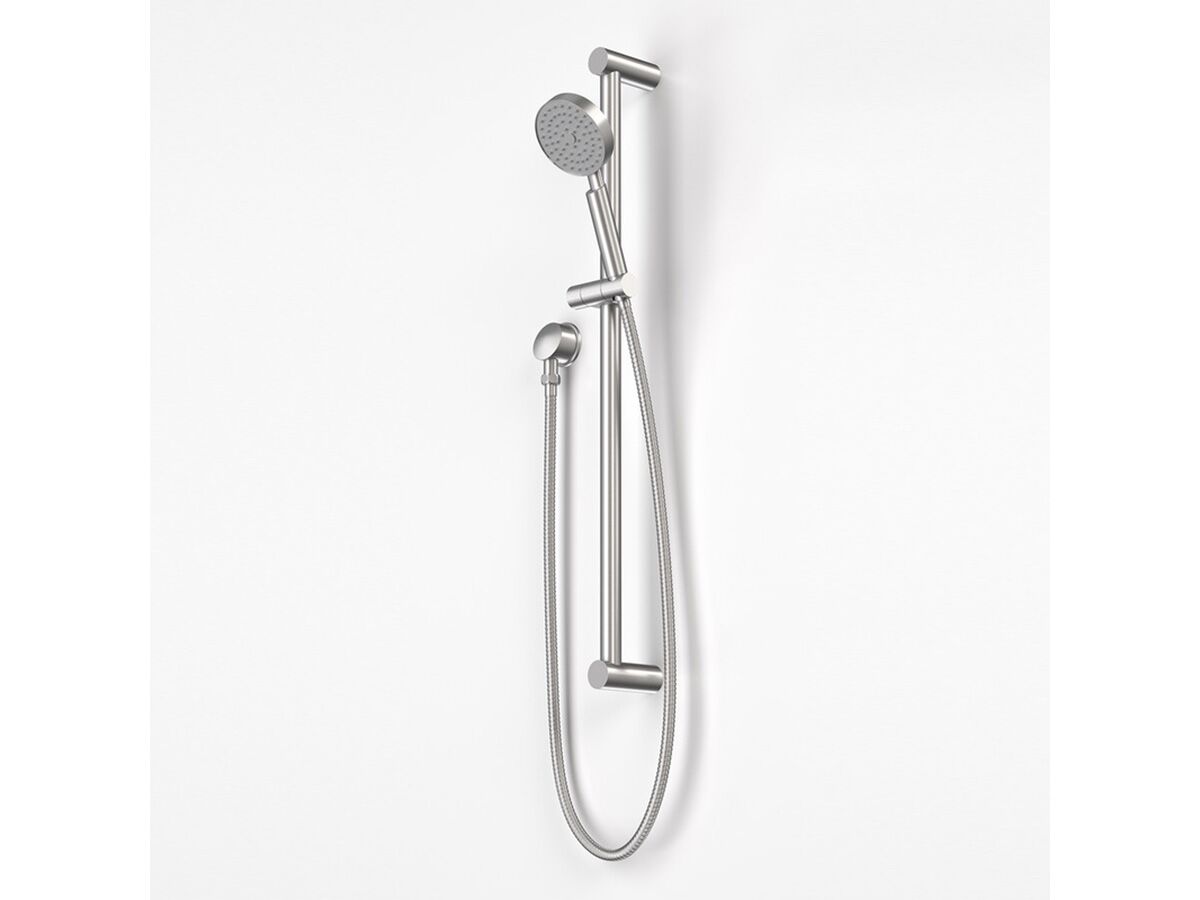 Caroma Titan 1 Function Rail Shower with Round Hand Piece Stainless Steel (3 Star)