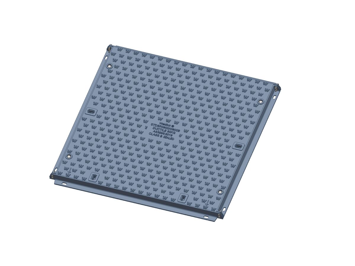 900mm x 900mm Class B Ductile Iron Solid Top Cover And Frame from Reece