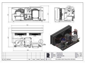 Tecumseh EVO Condensing Unit 4hp R404 LBP EPCL2516Z-3 Phase