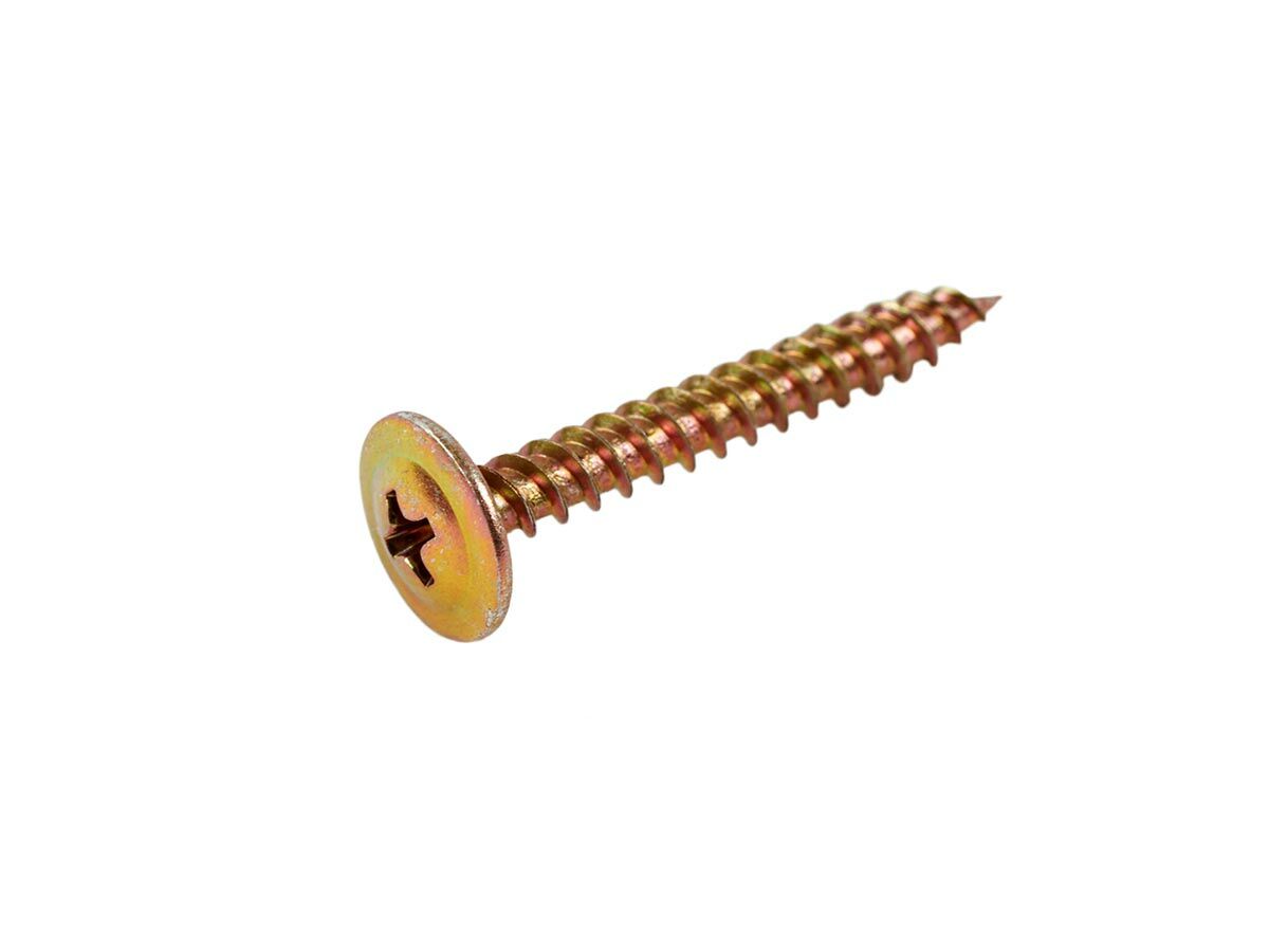 Bridgland Button Head Screw Timber Yellow Zinc 8-15 x 32mm