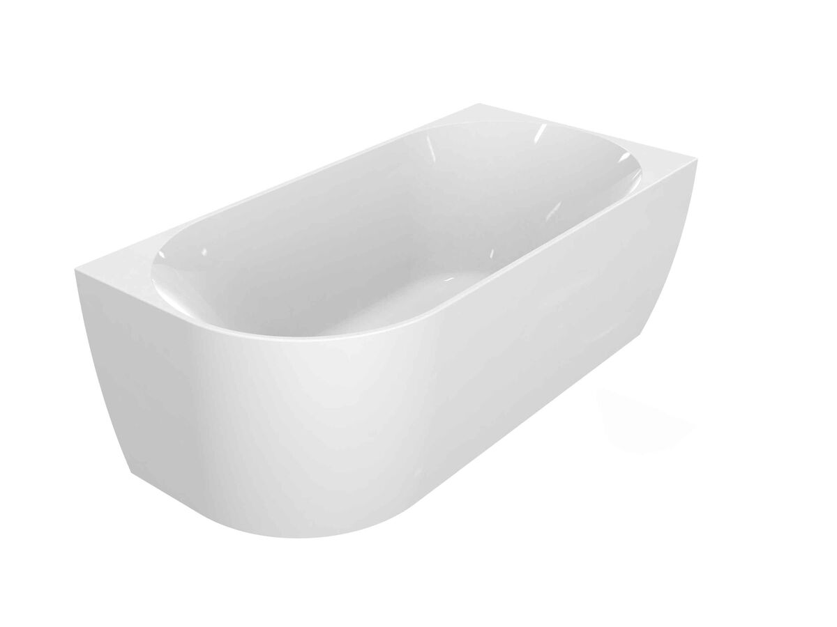 Posh Solus Back To Corner Freestanding Bath 1500mm Right Corner White