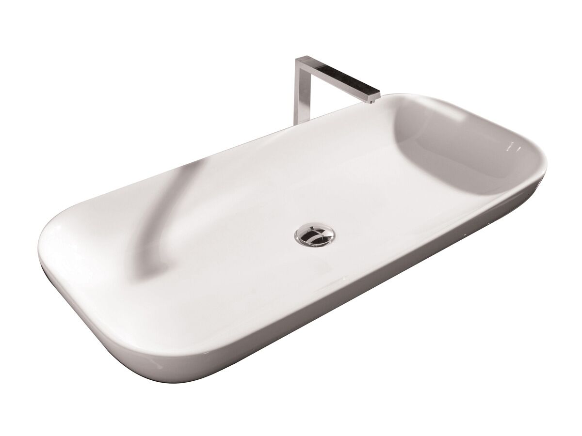 AXA Uno Above Counter Basin No Taphole 1000mm White