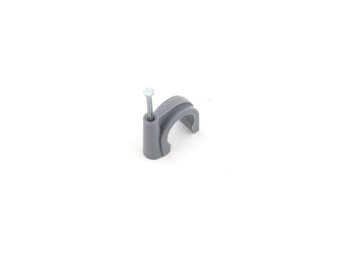 Buteline Pipe Clip Grey 18mm