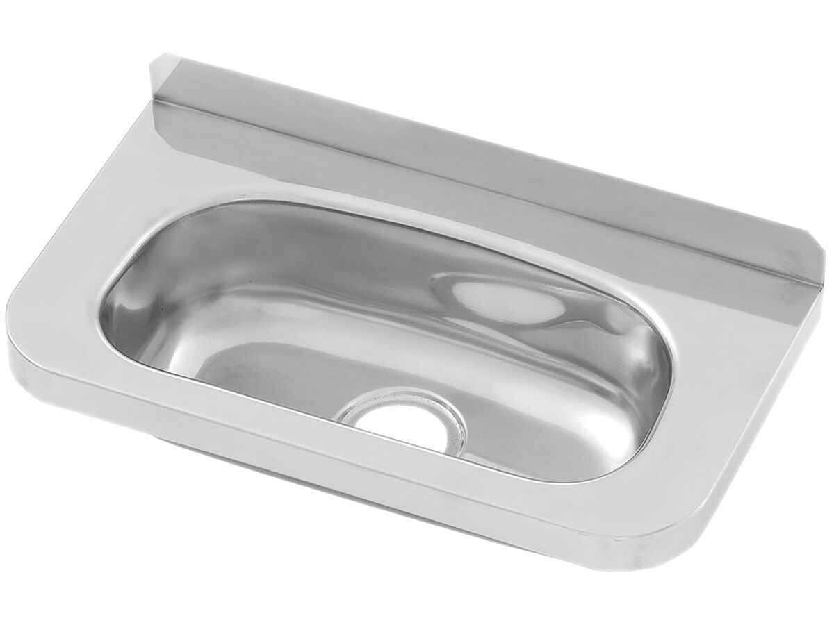 Compact Stainless Steel Hand Basin With Brackets